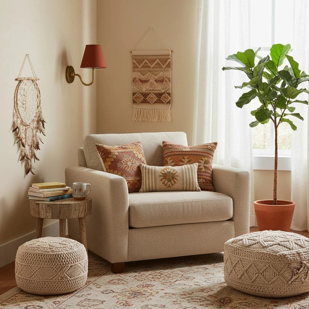 Wall Lamp Fabric Shade Soft Diffused Light Dimmable