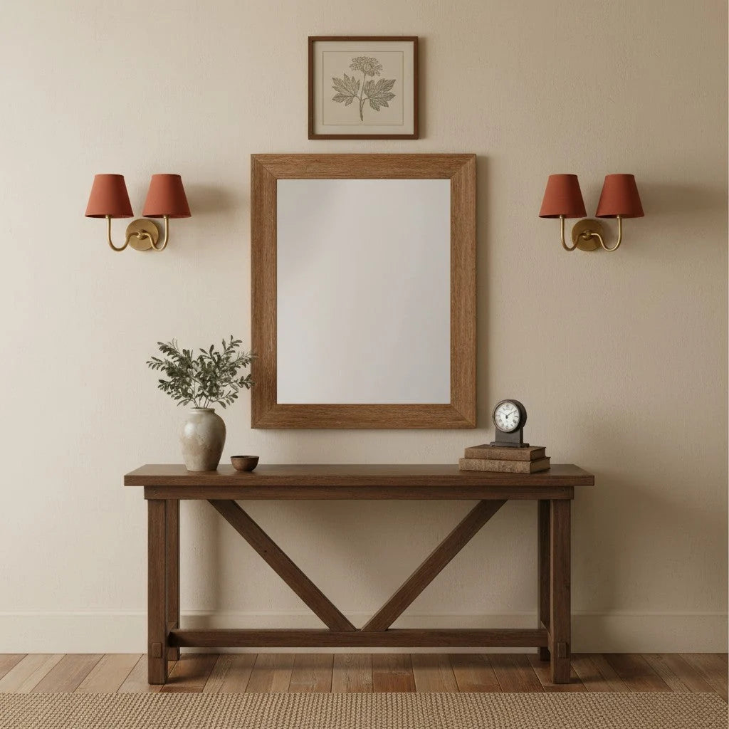 Wall Lamp Fabric Shade Soft Diffused Light Dimmable
