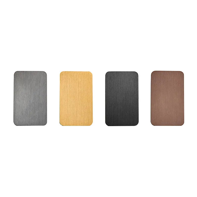 Wall Lamp Rectangular Metal Built-In Warm LED