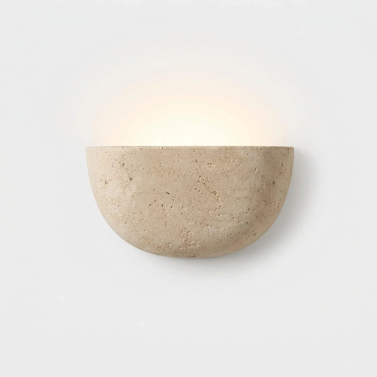Wall Lamp Upward Indirect Lighting Travertine Stone G9 LED