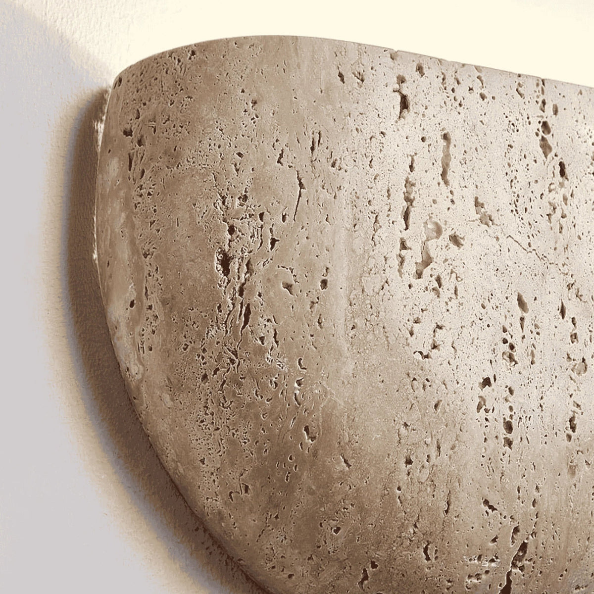 Wall Lamp Upward Indirect Lighting Travertine Stone G9 LED