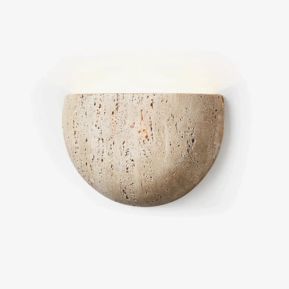 Wall Lamp Upward Indirect Lighting Travertine Stone G9 LED