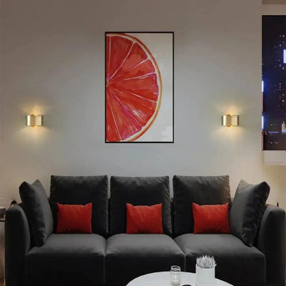 Wall Light Brass Finish LED Compatible Hardwired