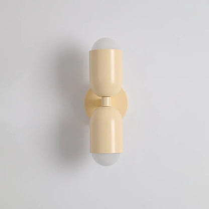 Wall Light Double Cylinder Powder-Coated Metal Up & Down