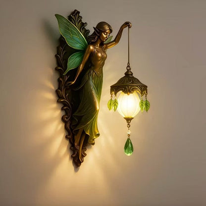 Wall Light Handcrafted Fantasy Motifs Warm LED Battery Powered