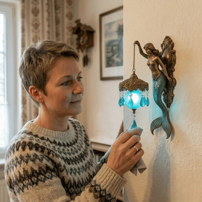 Wall Light Handcrafted Fantasy Motifs Warm LED Battery Powered