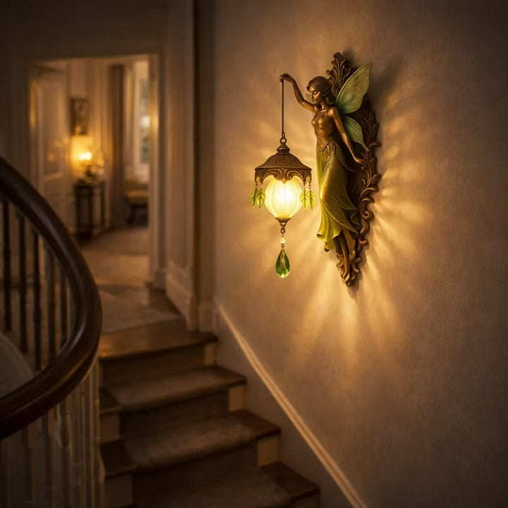 Wall Light Handcrafted Fantasy Motifs Warm LED Battery Powered