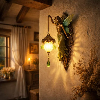 Wall Light Handcrafted Fantasy Motifs Warm LED Battery Powered