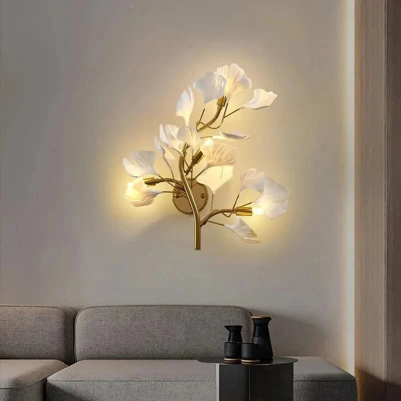 Wall Light LED Ginkgo Leaf Design Selectable Color Temperature