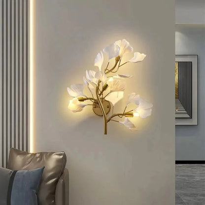 Wall Light LED Ginkgo Leaf Design Selectable Color Temperature