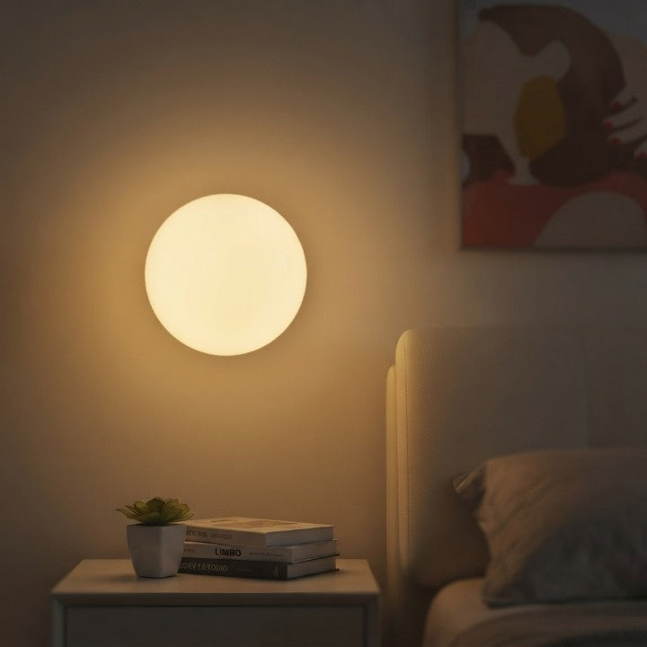 Wall Light Milky Glass Globe G9 LED Included