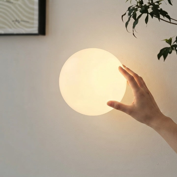 Wall Light Milky Glass Globe G9 LED Included