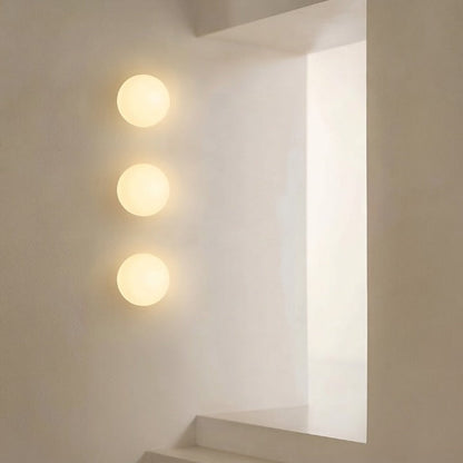 Wall Light Milky Glass Globe G9 LED Included