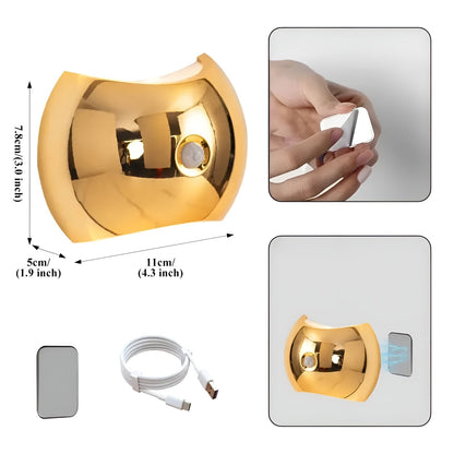 Wall Light Motion-Sensing Dual-Beam Magnetic Mount