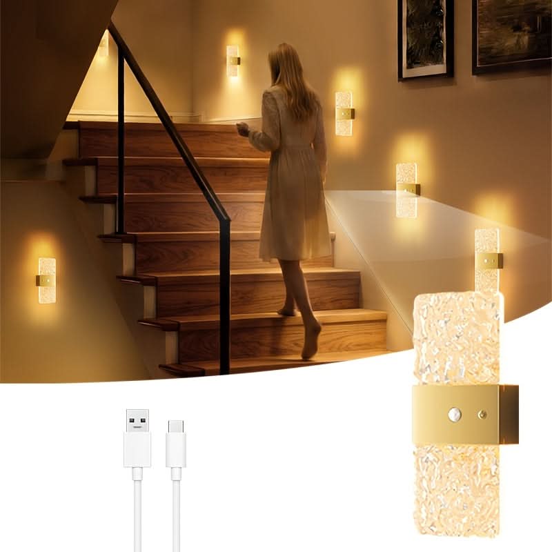 Wall Light Motion Sensor LED Rechargeable Cordless Design