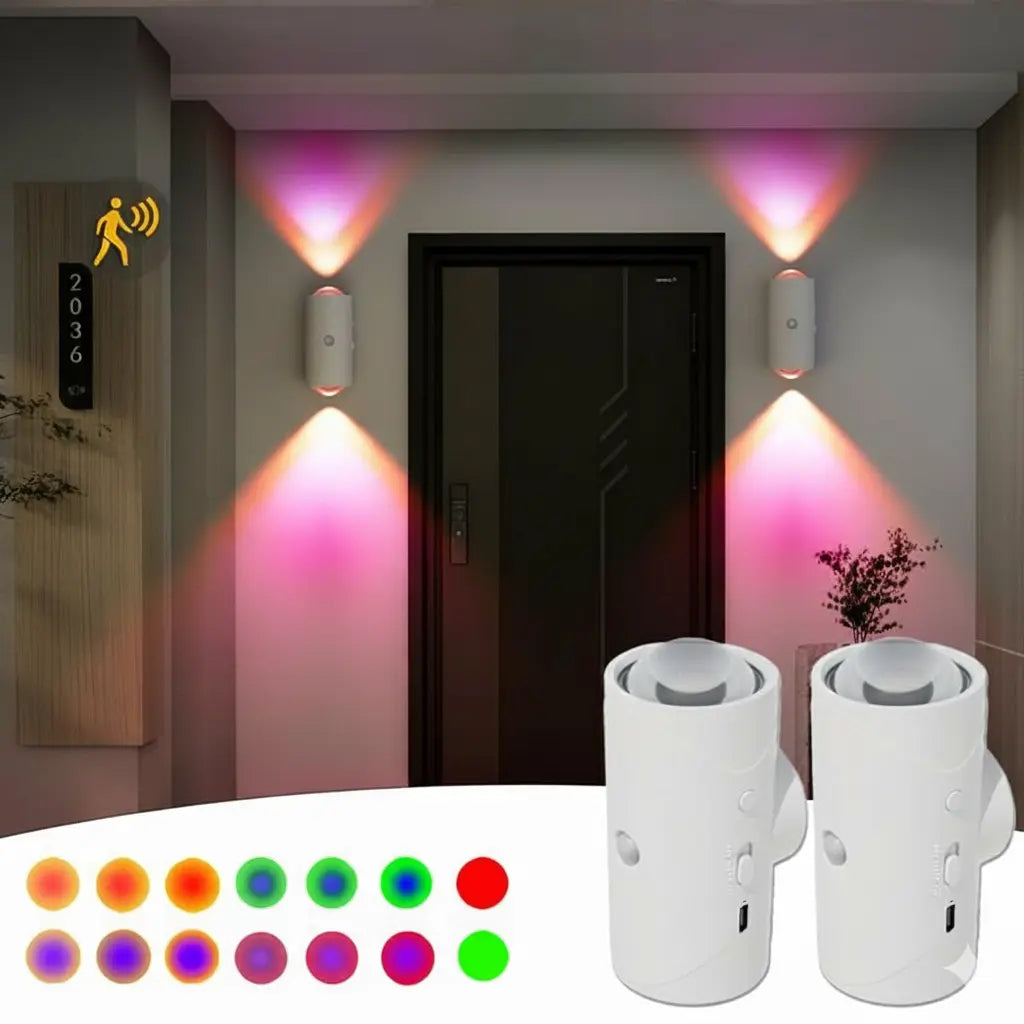 Wall Light Motion Sensor Magnetic Mount & Rechargeable Battery