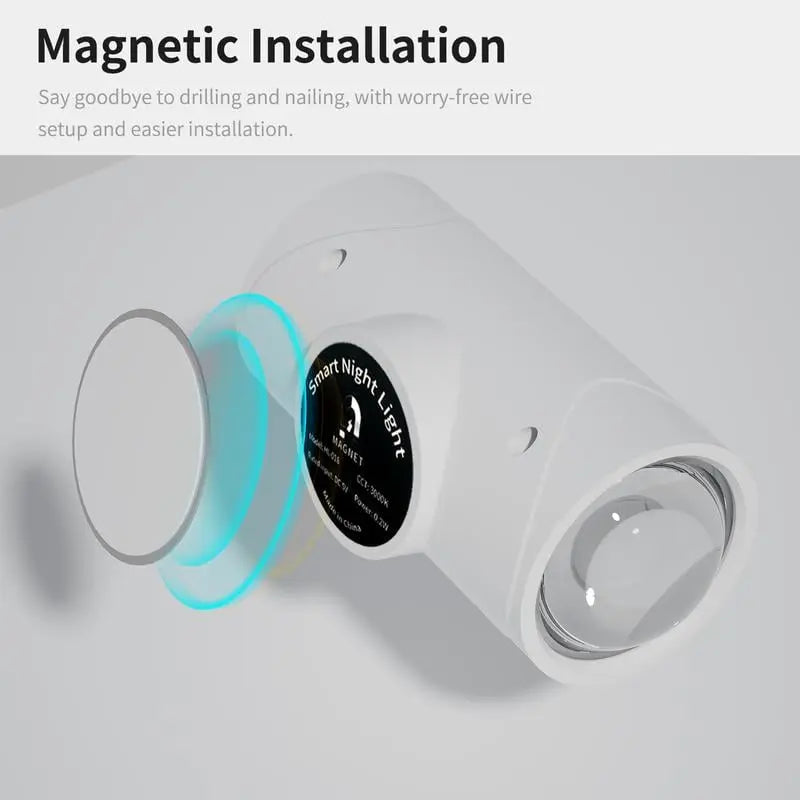 Wall Light Motion Sensor Magnetic Mount & Rechargeable Battery