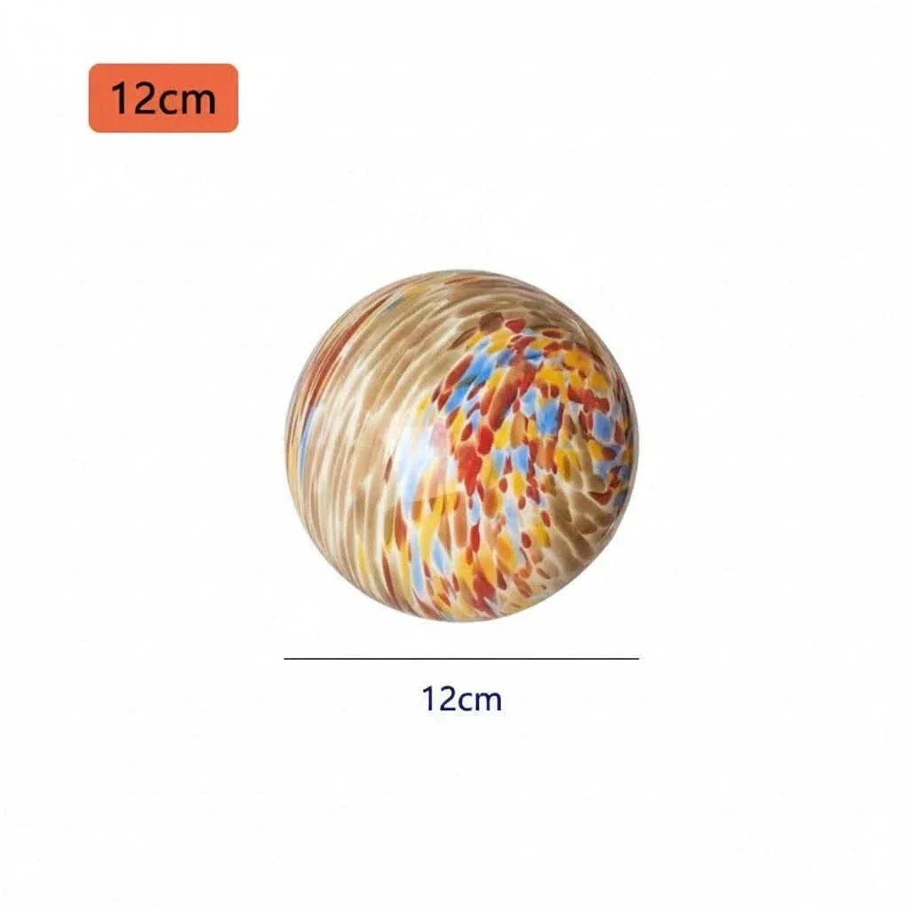 Wall Light Multicolored Glass Globe Easy Mount