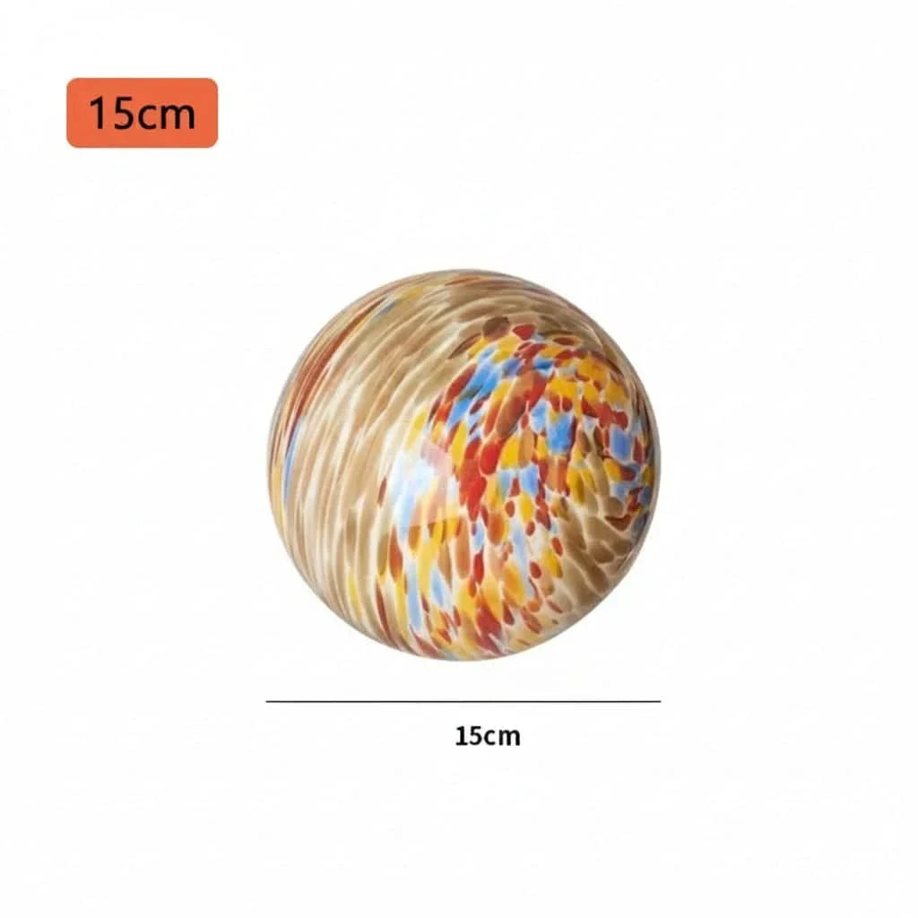 Wall Light Multicolored Glass Globe Easy Mount