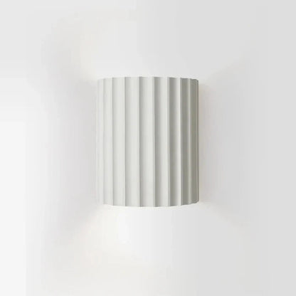 Wall Light Ribbed Resin Up-And-Down Warm Glow Four Colors