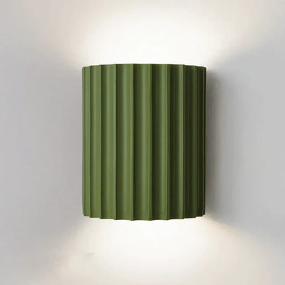 Wall Light Ribbed Resin Up-And-Down Warm Glow Four Colors
