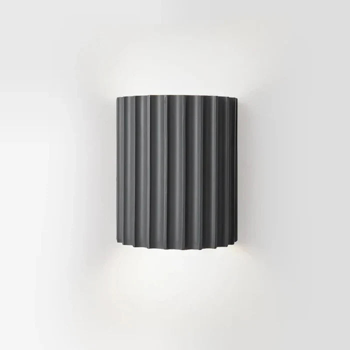 Wall Light Ribbed Resin Up-And-Down Warm Glow Four Colors