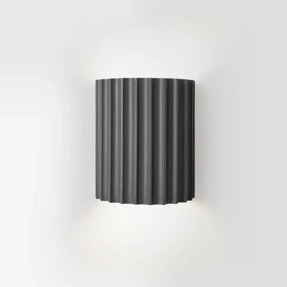 Wall Light Ribbed Resin Up-And-Down Warm Glow Four Colors