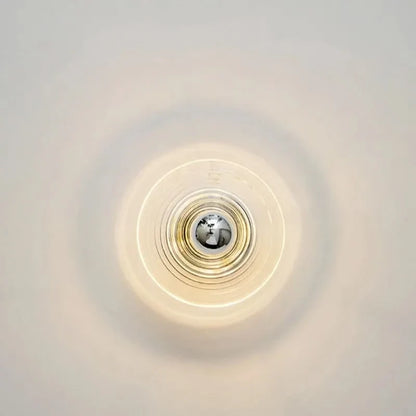 Wall Light Ripple Glass Shade Integrated LED
