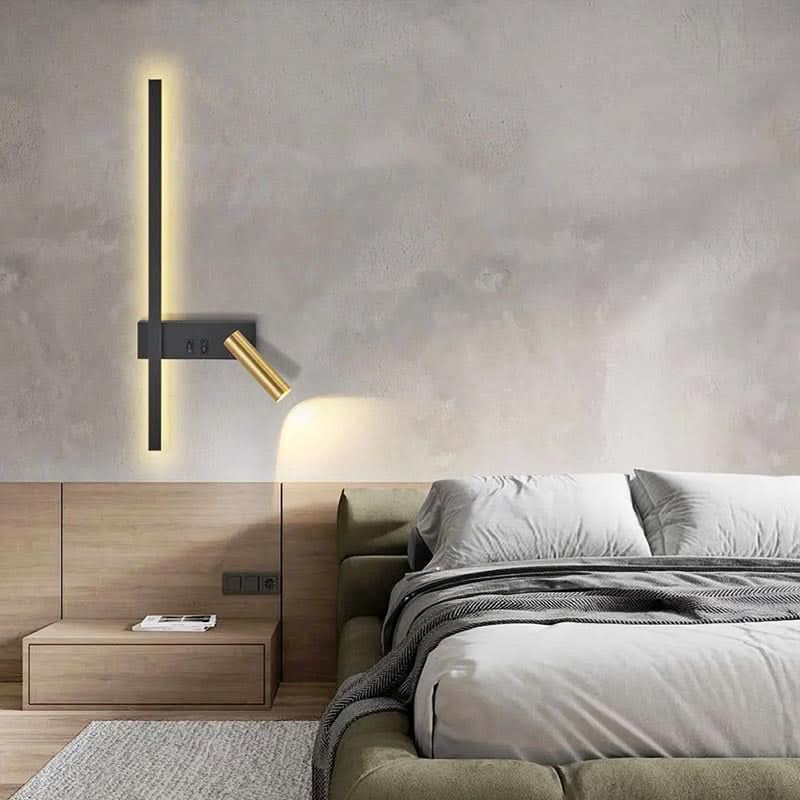 Wall Light Swivel Head Tri-Color LED Aluminum