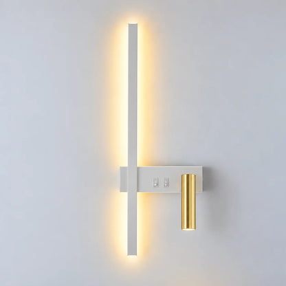 Wall Light Swivel Head Tri-Color LED Aluminum