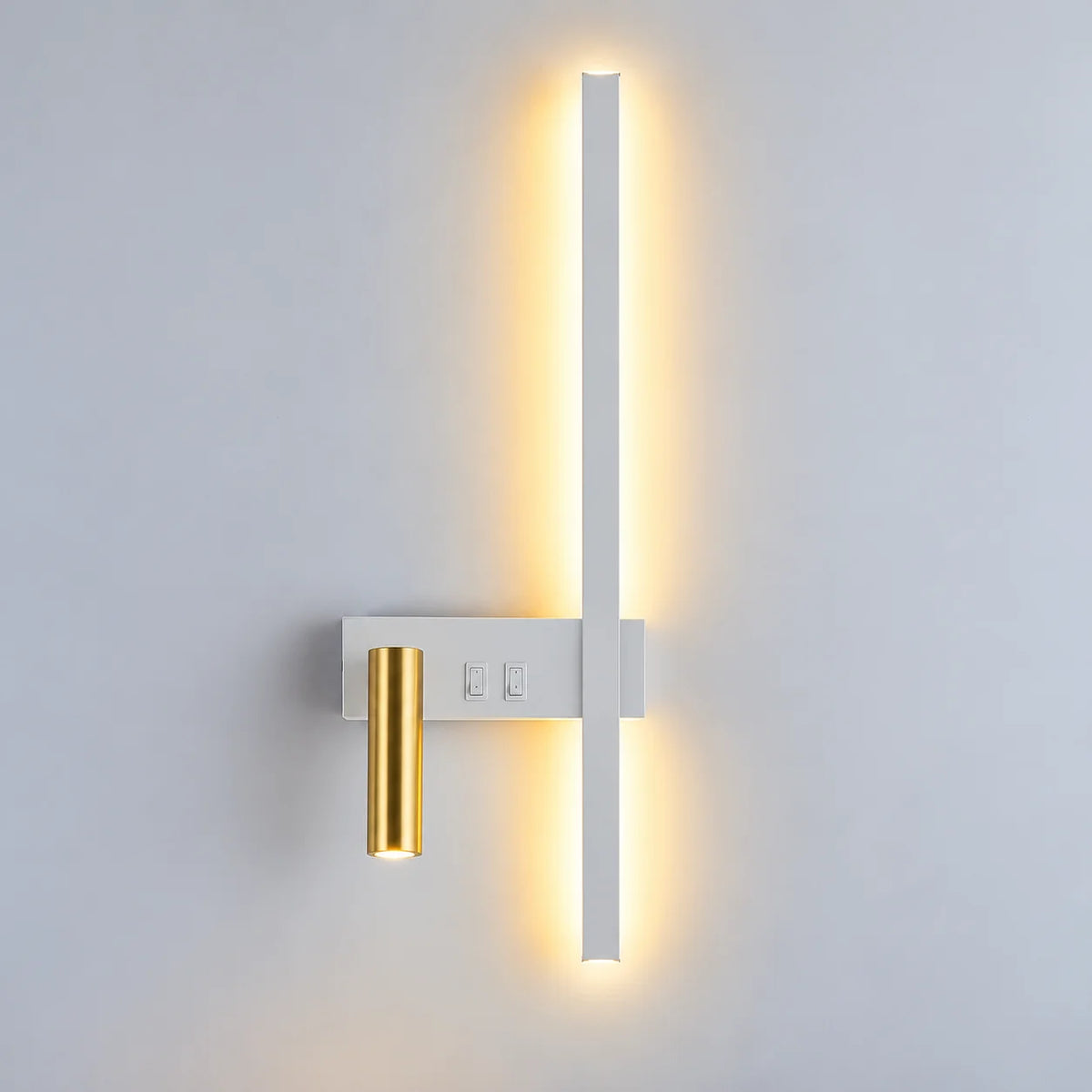 Wall Light Swivel Head Tri-Color LED Aluminum