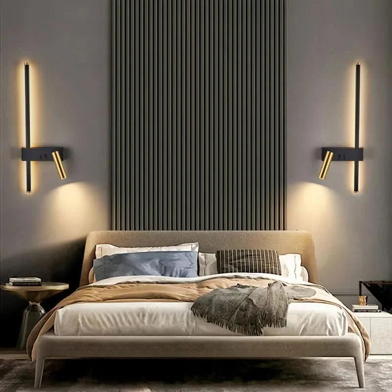Wall Light Swivel Head Tri-Color LED Aluminum