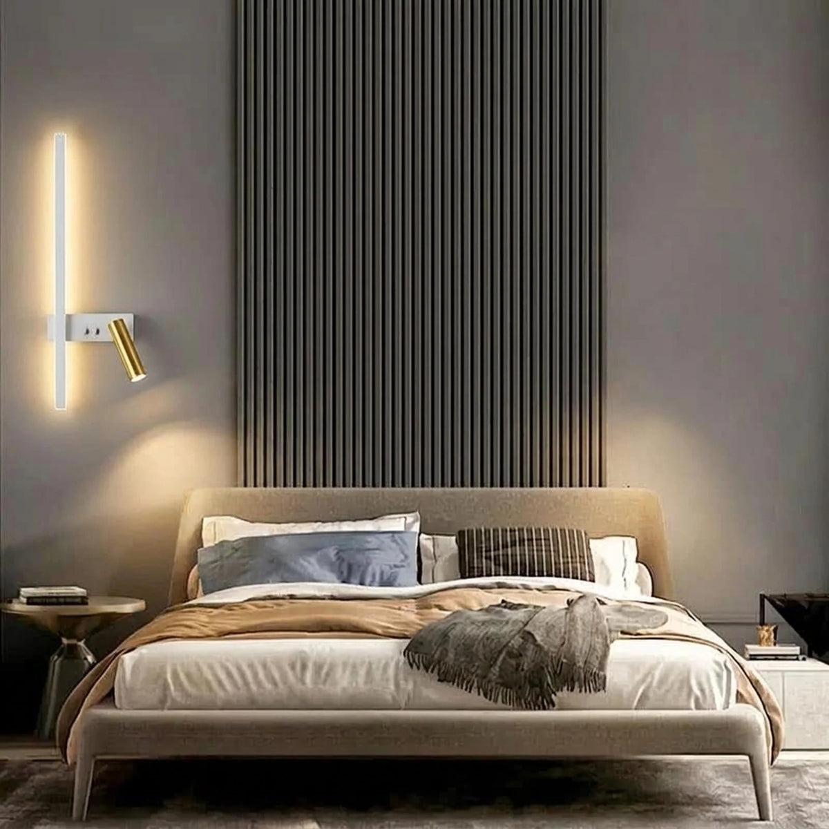 Wall Light Swivel Head Tri-Color LED Aluminum