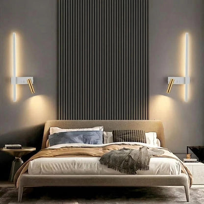 Wall Light Swivel Head Tri-Color LED Aluminum