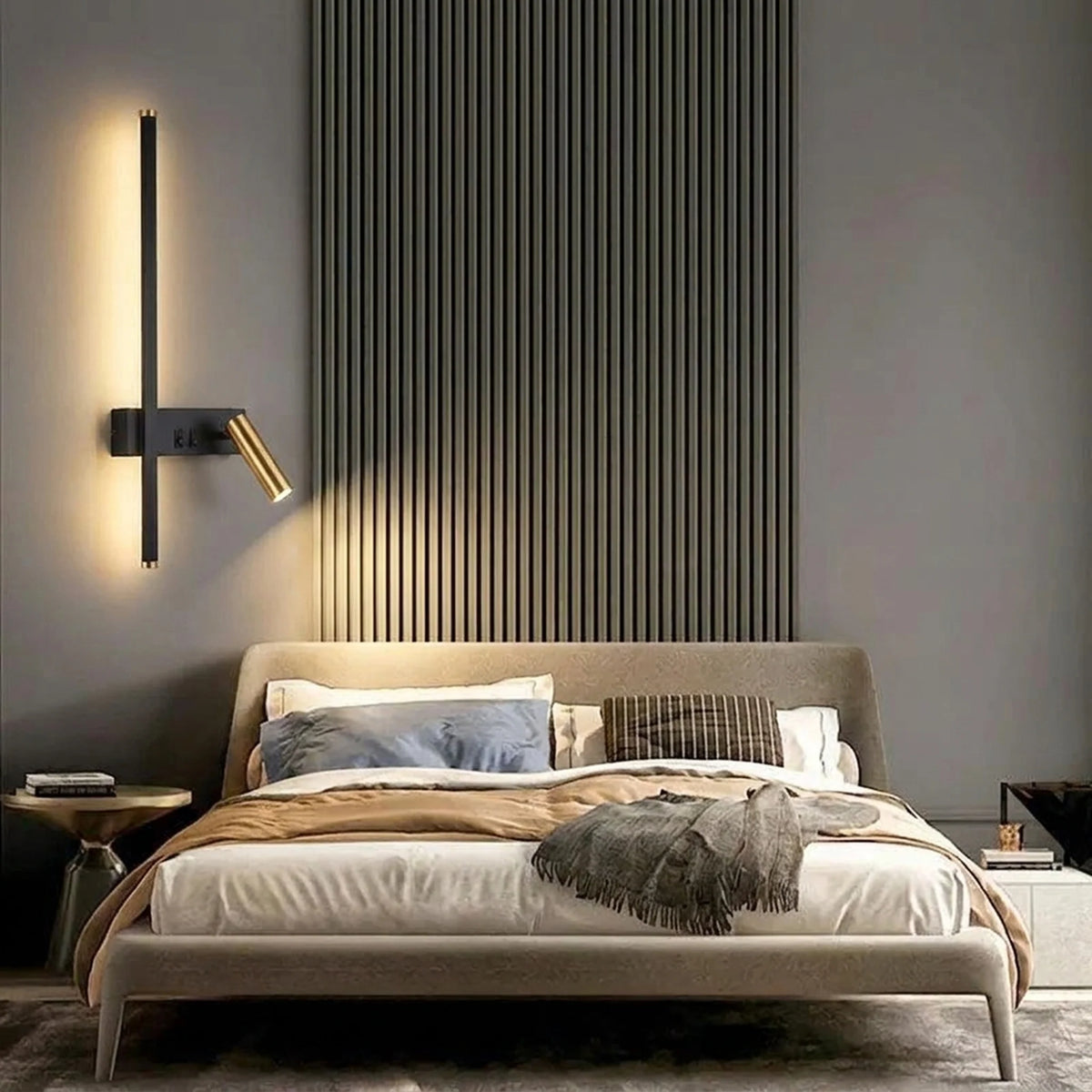 Wall Light Swivel Head Tri-Color LED Aluminum