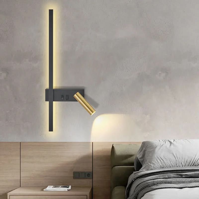 Wall Light Swivel Head Tri-Color LED Aluminum