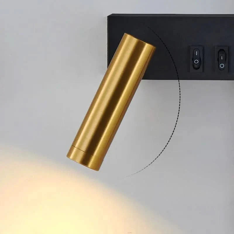Wall Light Swivel Head Tri-Color LED Aluminum
