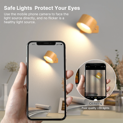 Wall Light USB Rechargeable 360 Degree Swivel Touch Control