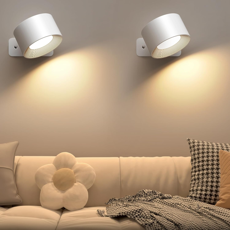 Wall Light USB Rechargeable 360 Degree Swivel Touch Control