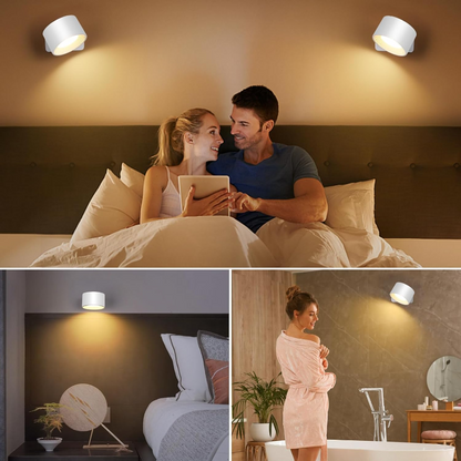 Wall Light USB Rechargeable 360 Degree Swivel Touch Control