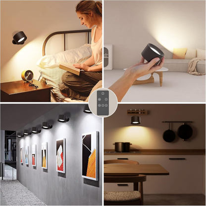 Wall Light USB Rechargeable 360 Degree Swivel Touch Control