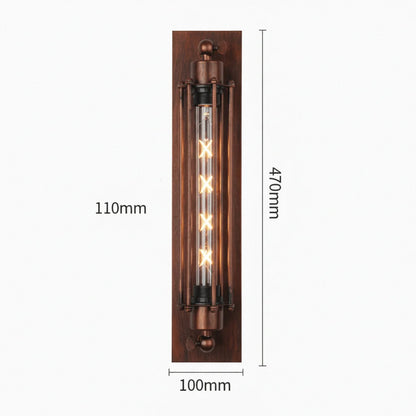 Wall Light Vintage Metal Warm LED Glow