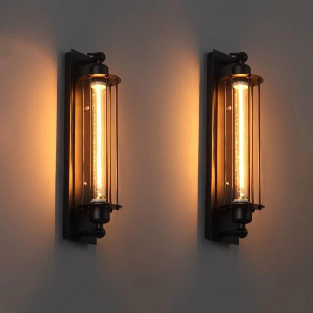 Wall Light Vintage Metal Warm LED Glow