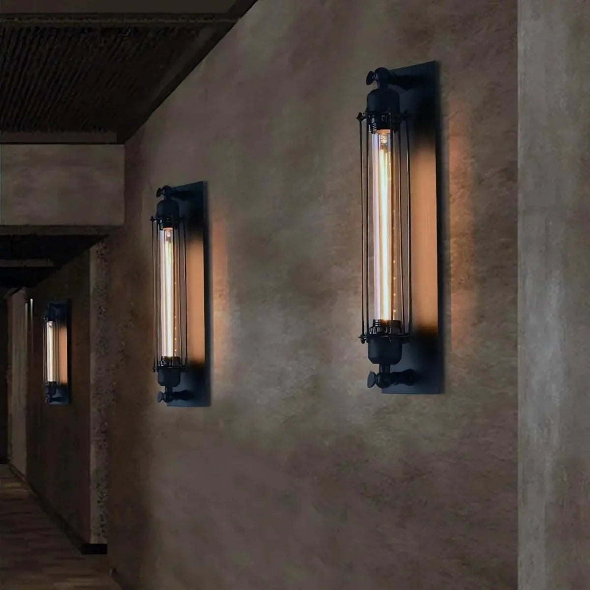 Wall Light Vintage Metal Warm LED Glow