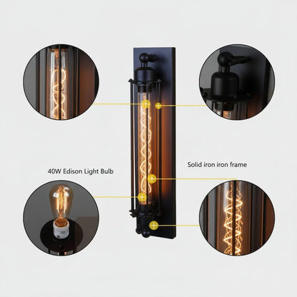 Wall Light Vintage Metal Warm LED Glow