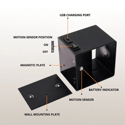Wall Light Wireless Rechargeable Adjustable Beam