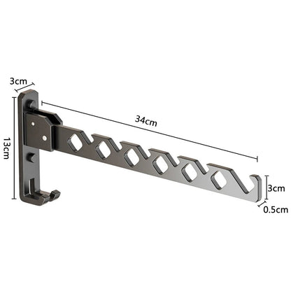 Wall-Mounted Drying Rack 180° Swivel Foldable Aluminum Alloy