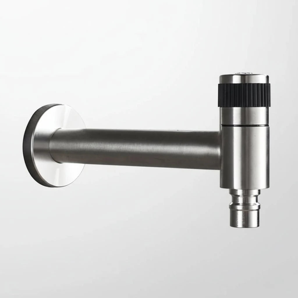 Wall-Mounted Faucet 304 Stainless Steel Space-Saving Design