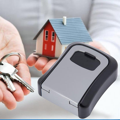 Wall-Mounted Key Box Weatherproof Aluminum 4-Digit Code