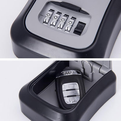 Wall-Mounted Key Box Weatherproof Aluminum 4-Digit Code